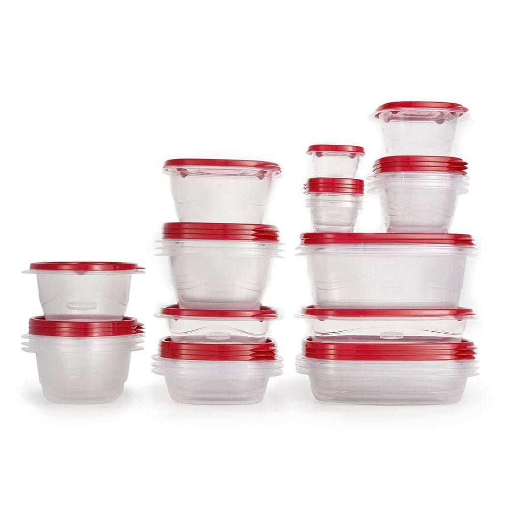 Recipientes de armazenamento de alimentos Rubbermaid TakeAlong, conjunto de 26