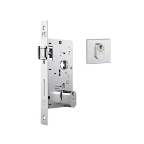 Fechadura Stam 803 Roseta Inox RQ1i Trinco Rolete