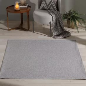 Tapete Sala Quarto Jacquard Nature Eco 100X130 Classy Cinza