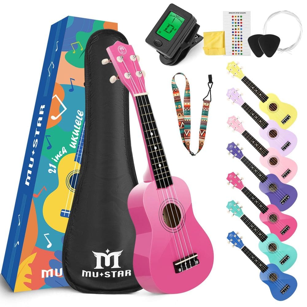 Ukulele soprano MUSTAR Kids Beginners 21" com acessórios