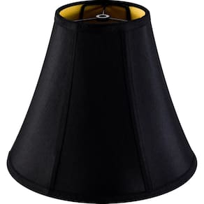 Abajur GO&SO Black Bell 15,24 cm na parte superior x 33,02 cm na parte inferior