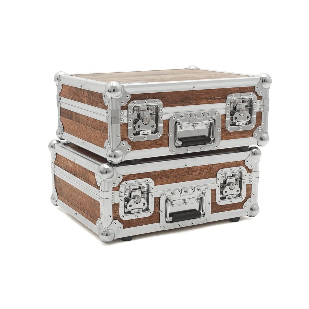 Hard Case Para Par De Toca Disco Technics Mk2 Vintage