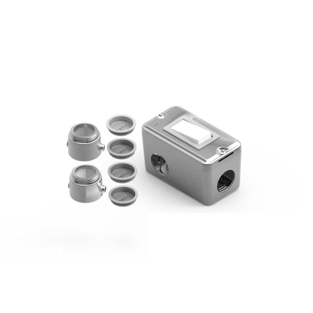Combo Condulete Alumínio 3/4 Tipo X 1 Interruptor Simples