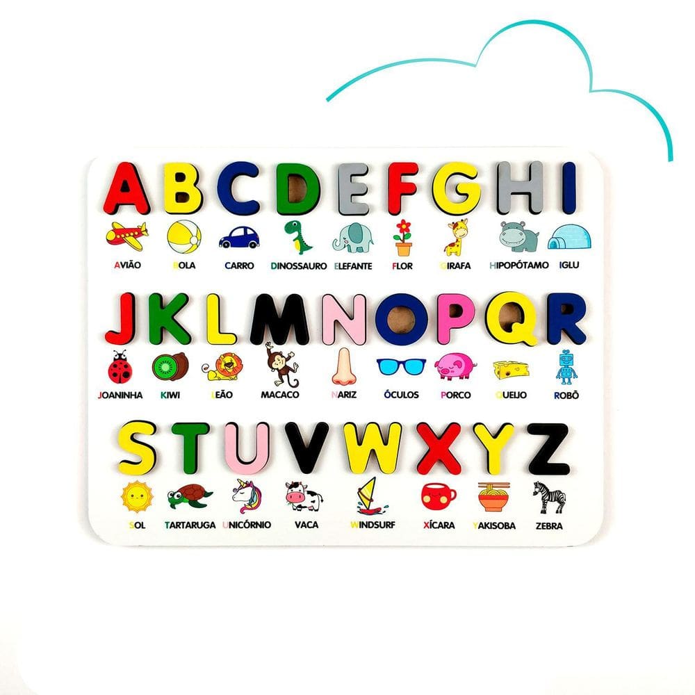 Alfabeto Ilustrado Pedagógico Jogo Educativo Infantil