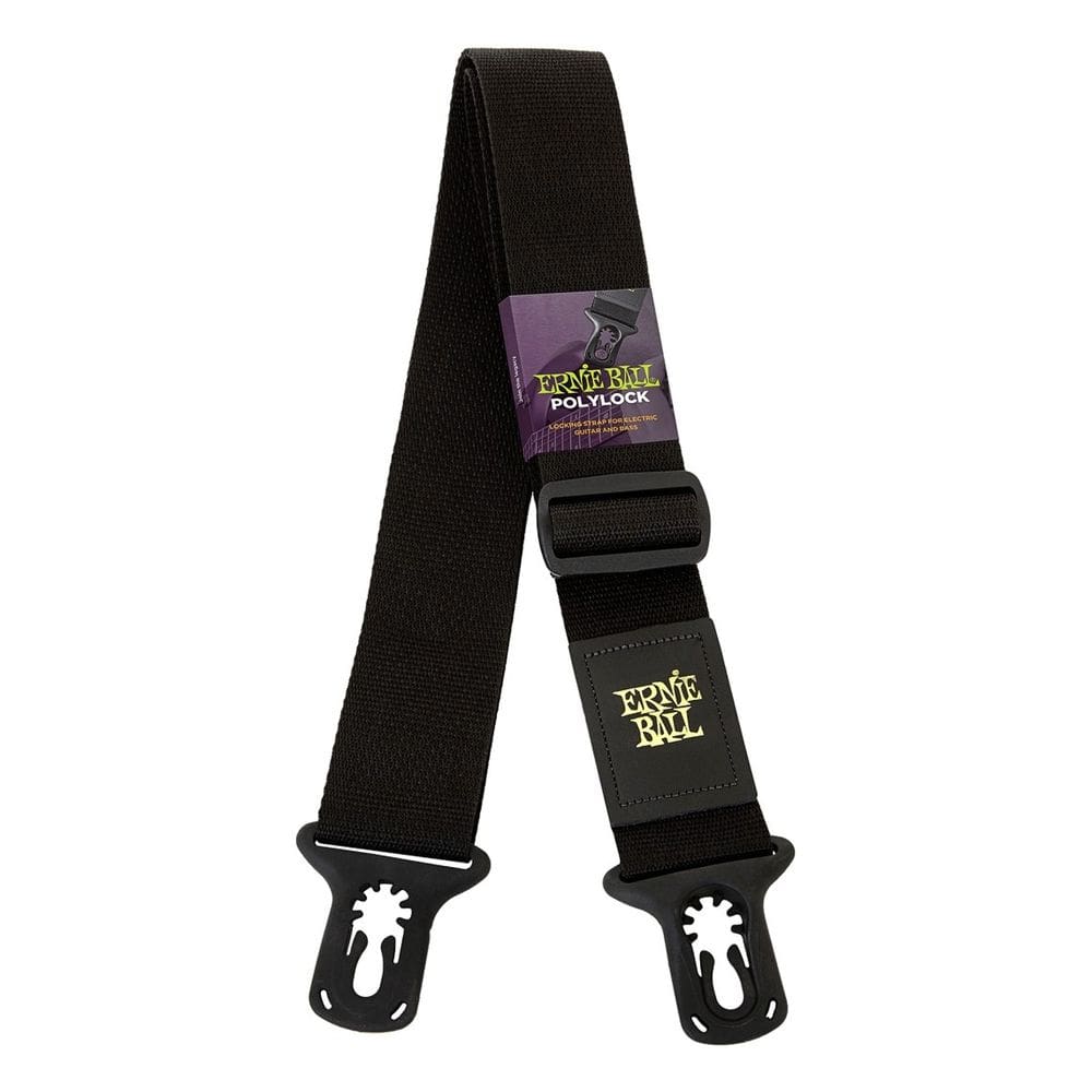 Correia Guitarra Violão Ernie Ball Polylock Preta 4056
