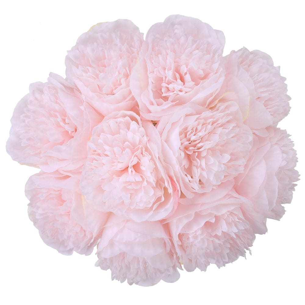 Flor de seda de peônia artificial U`Artlines com 20 cabeças (Light P)