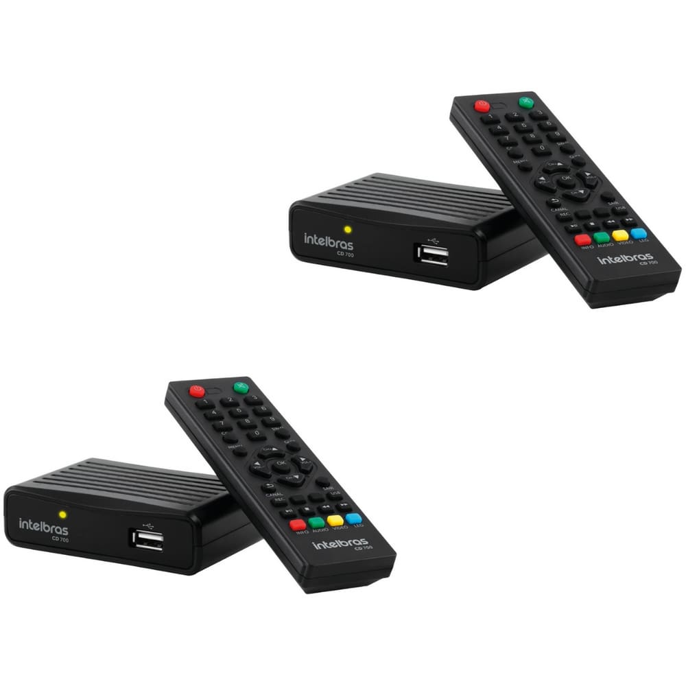 Conversor Digital de TV com Gravador CD700 - 2 Unidades
