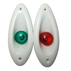 Luz De Proa Olho De Tubarão Branco Em Led Bb/Be