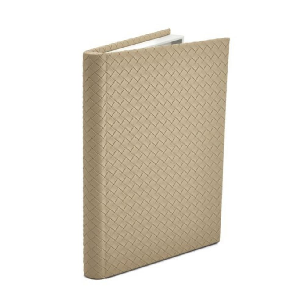 Livro Caixa Em MDF Com Revestimento Em PU Bege Mart 29x21cm