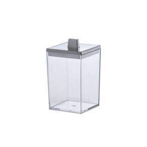 Porta Algodão Cotonete Quadratta Cristal Ref 1565