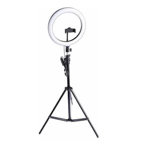 Ring Light 12 30Cm 160 Leds + Tripé 2M + Suporte Celular