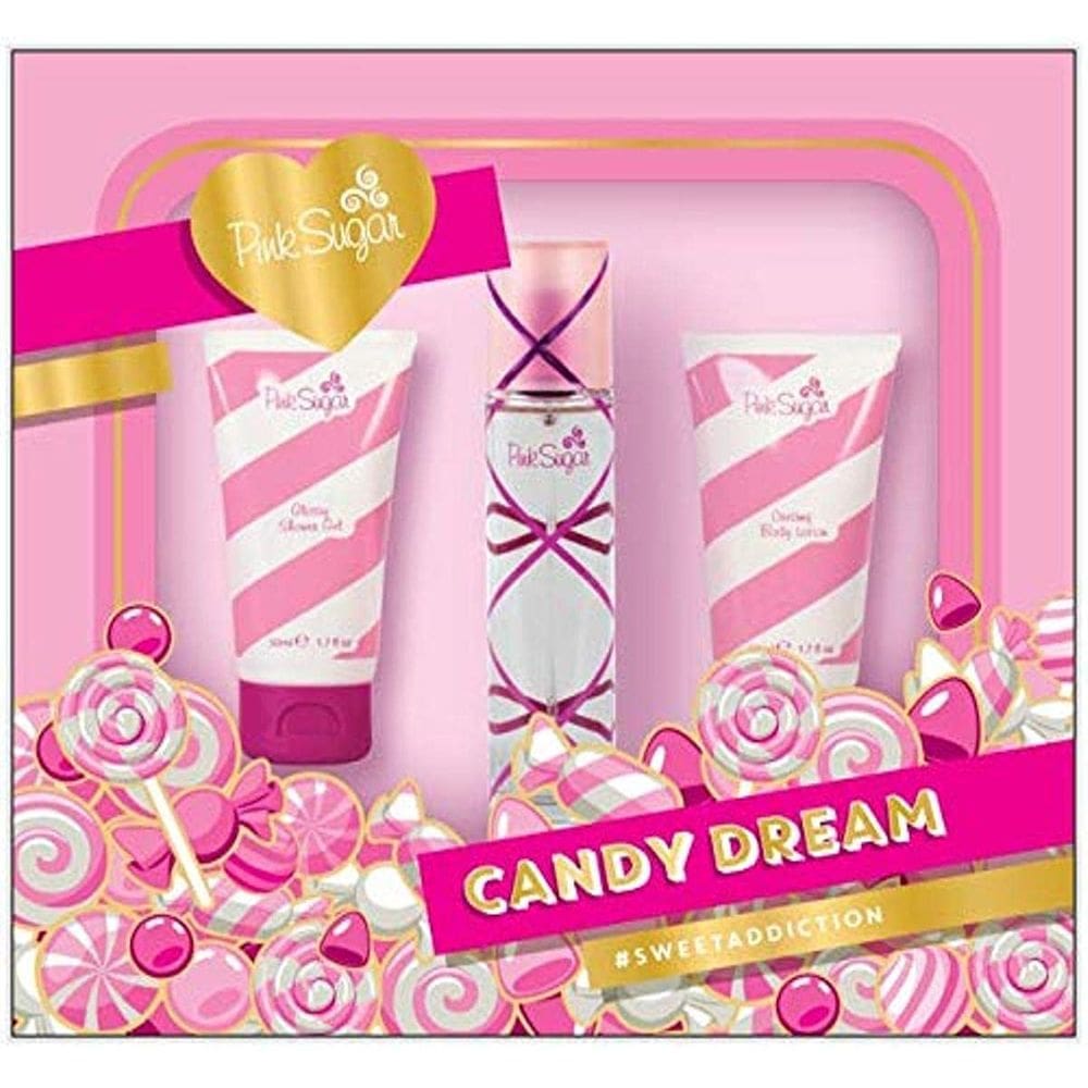 Conjunto de perfume para presente Pink Sugar Candy Dream Eau de Toilette 50 ml