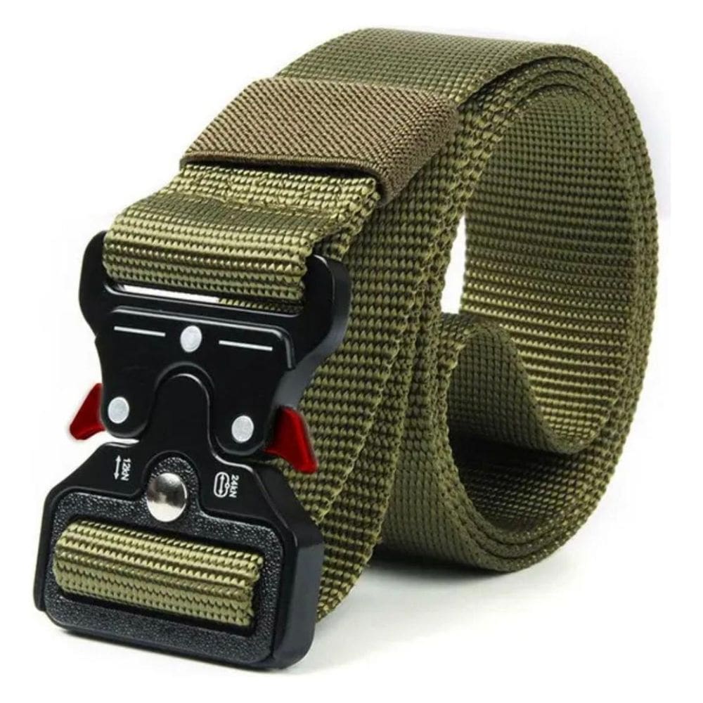 Cinto De Nylon Militar De Engate Rápido Verde