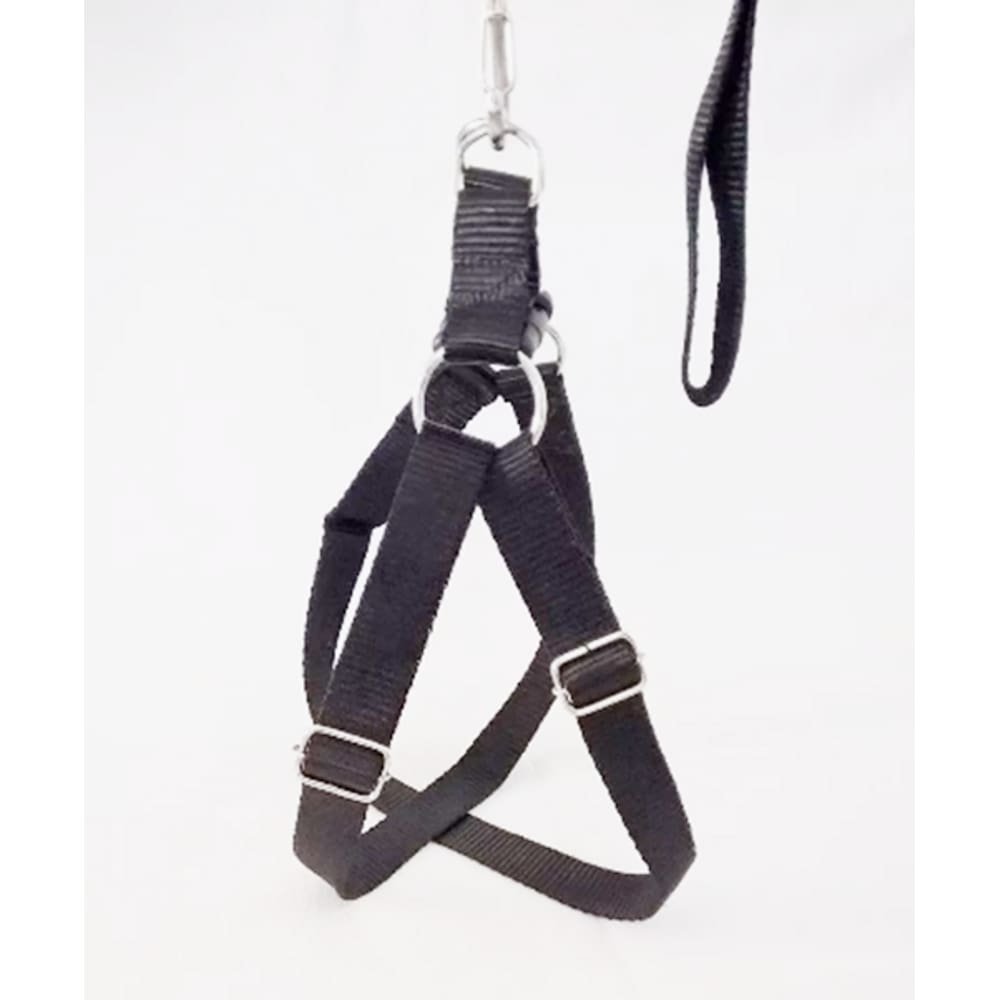 Peitoral em X Ajustável para Cães - Preto 50cm a 70cm