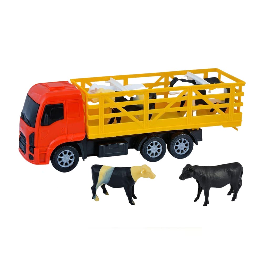 Miniatura Caminhão Com Boi - Diverplas