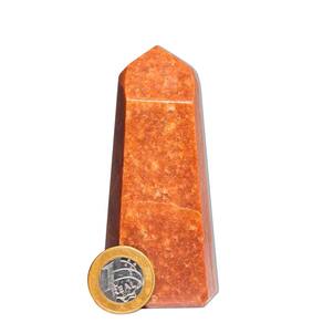 Ponta Quartzo Vermelho 11 a 12 cm 220 g Pedra Natural Tipo B