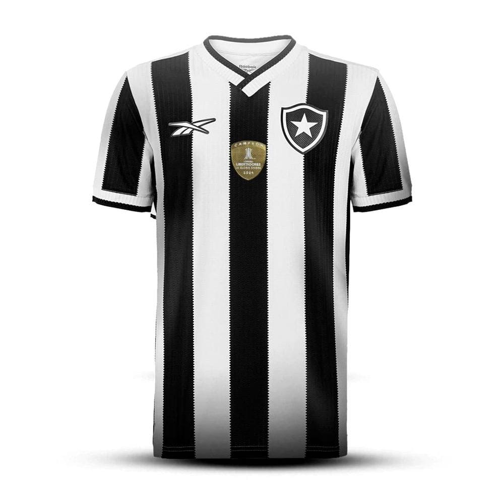 Camisa Botafogo 2024/2025 Home Masculina Patch Libertadores - Preto - G