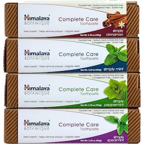 Pasta de dente Himalaya Botanique Complete Care Herbal 150mL, pacote com 4