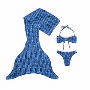 Cauda Sereia Completa Super Conforto Menina Peixe Calda Nada Manu