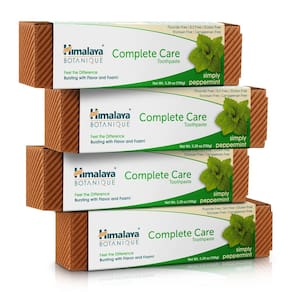 Pasta de dente Himalaya Botanique Complete Care Herbal 150mL, pacote com 4