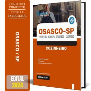 Apostila Prefeitura De Osasco Sp 2024 - Cozinheiro