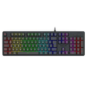 Teclado Gamer Redragon Netherbane Rainbow Full Size Preto ABNT2 - K521-R PT
