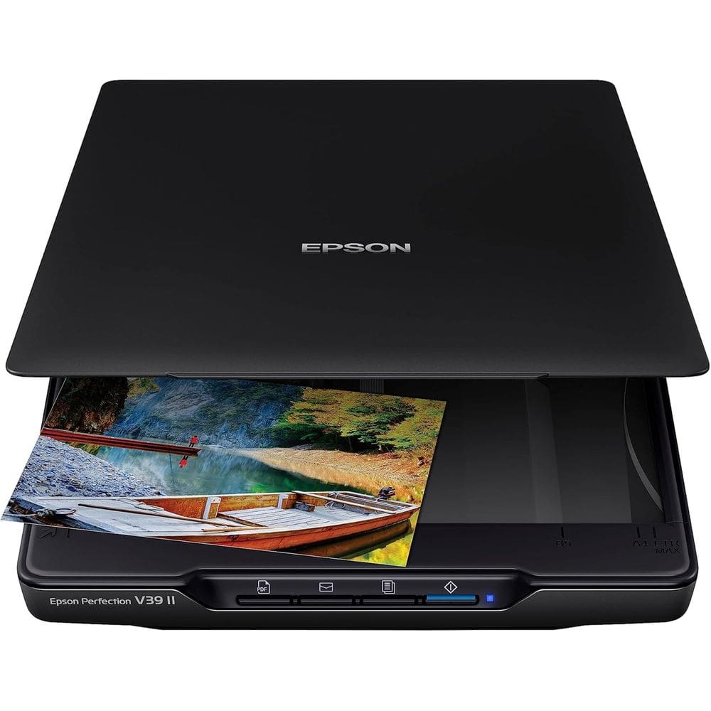 Scanner Epson Perfection V39 II (4800x4800 resolução/USB) Preto