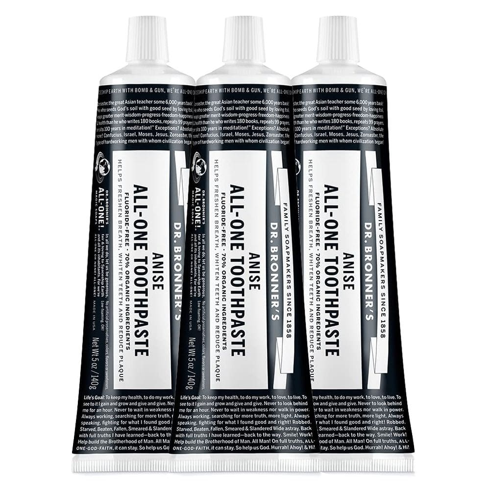 Pasta de dente Dr. Bronner`s All-One Anise 150 ml, pacote com 3