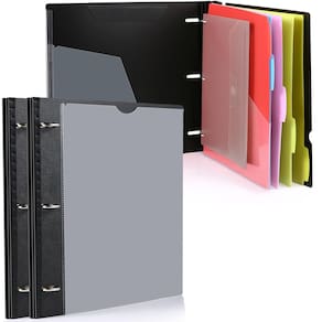 Organizador de projetos telescópicos WOT I 2PCS com bolso de fichário