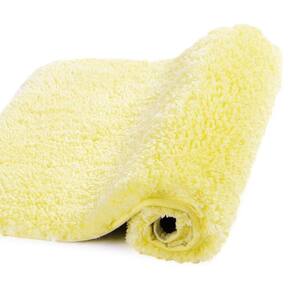 Tapete de banheiro Walensee Large Amarelo 60x90cm Microfibra