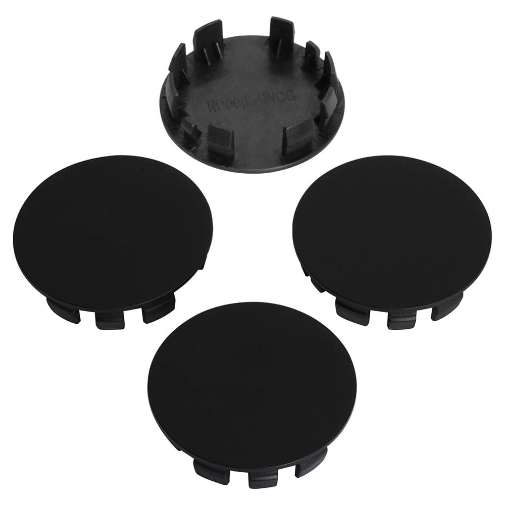 Kits de tampas centrais de roda Pro 62 mm externos 56 mm internos pretos foscos