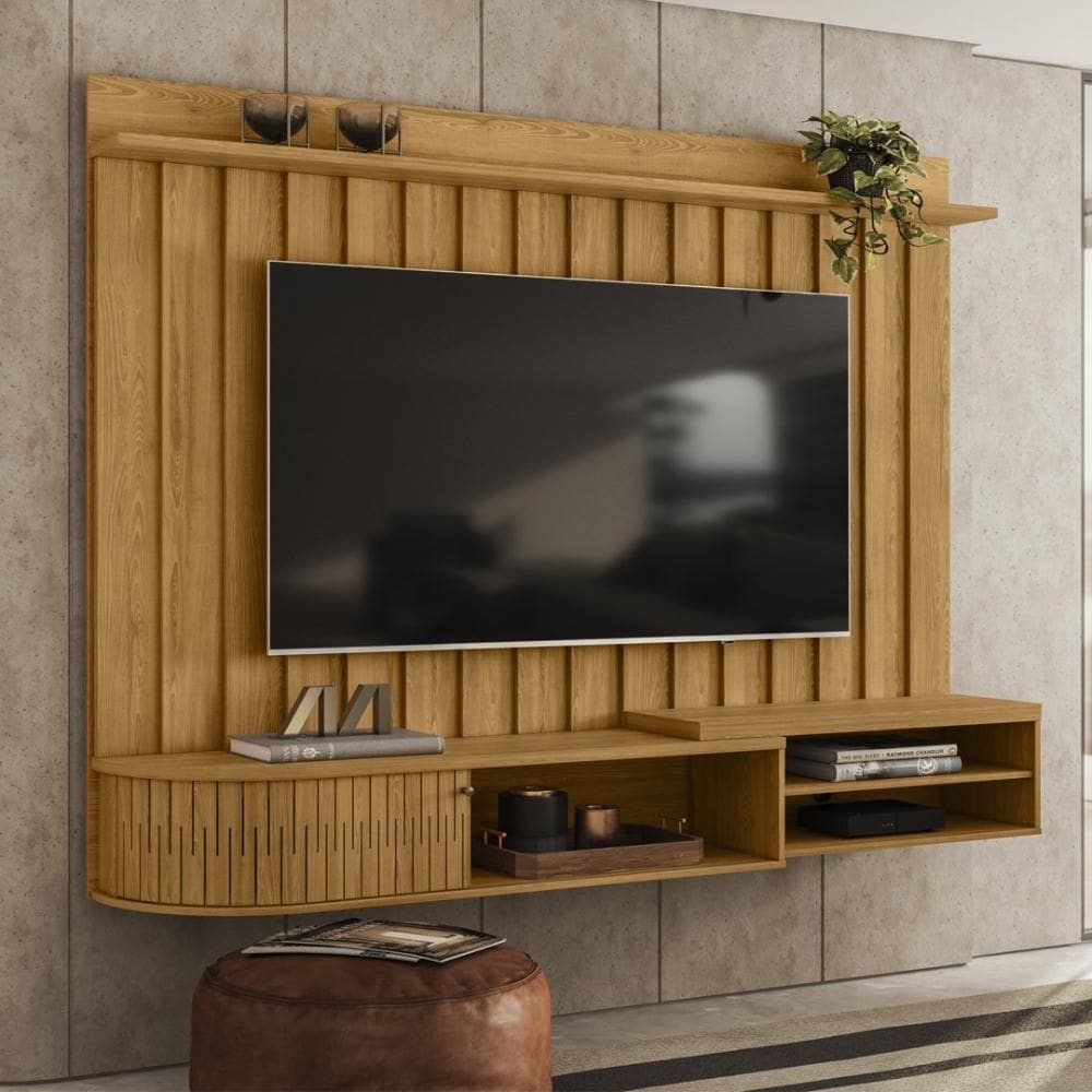 Painel Bancada Suspensa 1 Porta Tvs até 75 polegadas Ímola