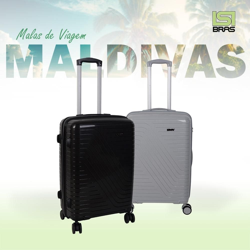Mala G Maldivas 32kg Com Expansor, 4 Rodas 360º E Cadeado Isibrás