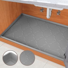 Tapete de pia SIKADEER 86x56cm impermeável para armário de cozinha