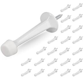 Batente de porta HOMOTEK Heavy Duty Solid Rigid White, pacote com 24