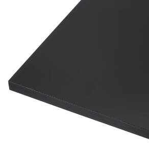Folha de plástico Rebower HDPE 30,5 x 30,5 x 1,2 cm preta para bricolage