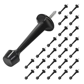 Batente de porta HOMOTEK Heavy Duty Solid Rígido Zinco fundido sob pressão preto
