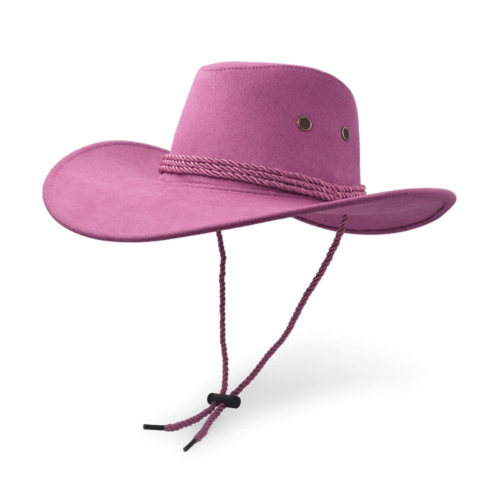 Chapéu de caubói UltraKey Sun Protect, couro sintético, camurça, rosa