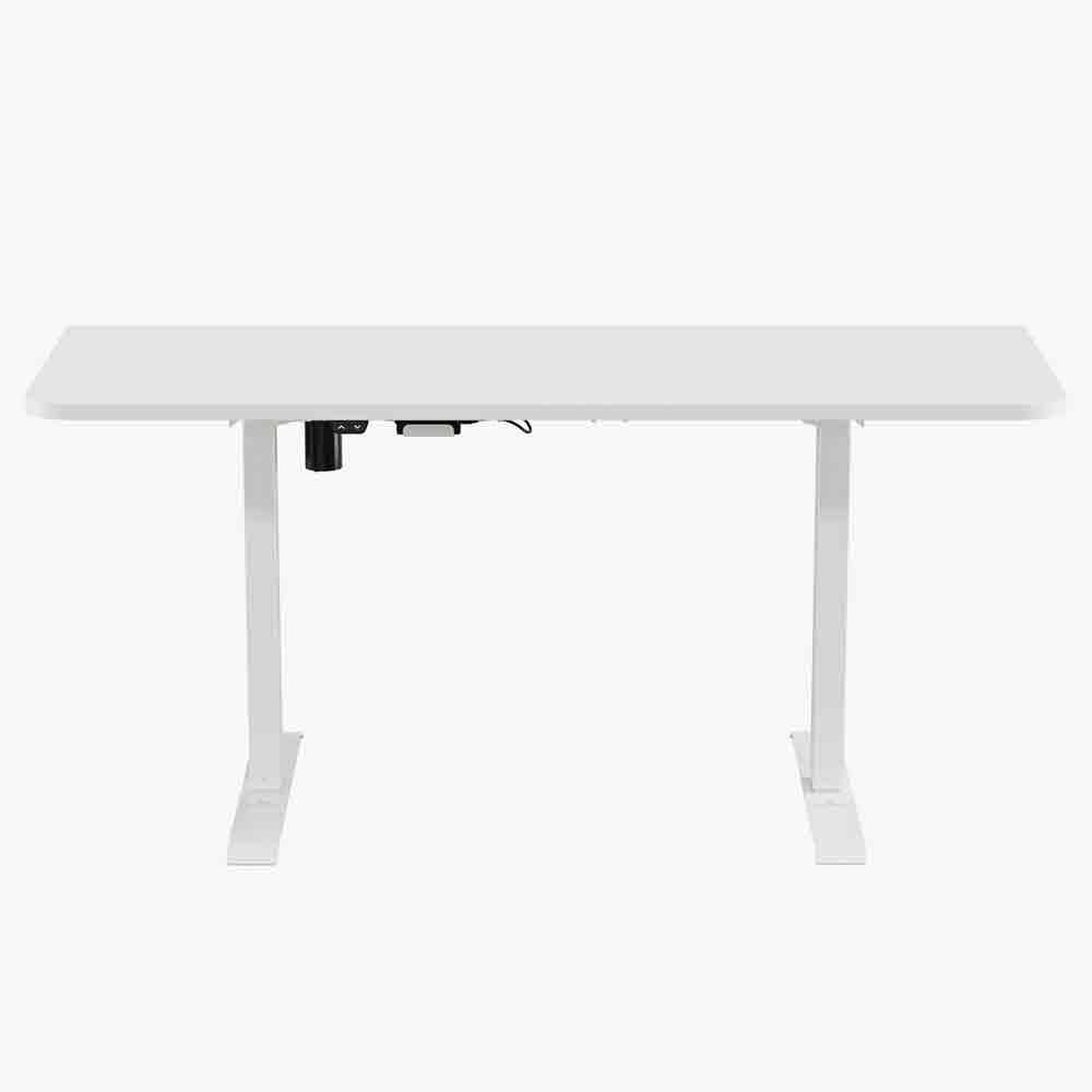Mesa com Regulagem de Altura Elétrica Misch com Tampo Reto Branco - Elements