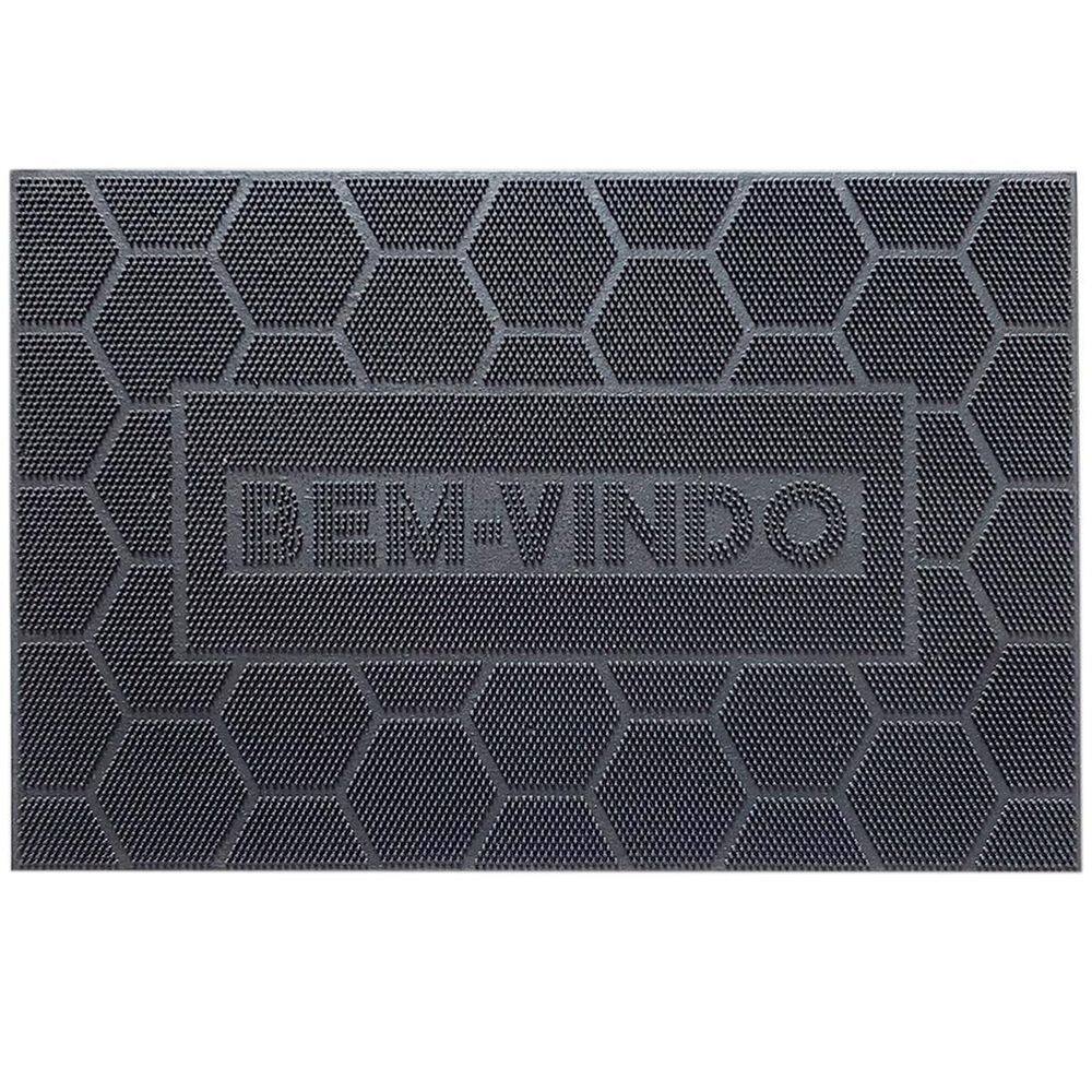 Capacho De Borracha Tapete De Porta Entrada 60X40Cm Uzoo