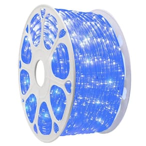 Fita Led SMD Dupla Face Rolo 100 Metros Azul Luz Direta Iluminaçao Decoraçao Casa Perfil Sanca