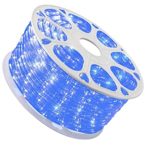 Fita Led Dupla Face SMD Rolo 100 Metros Azul Luz Direta Perfil Sanca Gesso Quarto Sala Loja Casa Comercio Gamer Recepçao