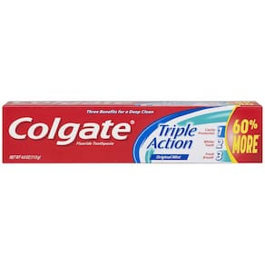 Pasta de dentes Colgate Triple Action Mint 120 ml (pacote com 6)