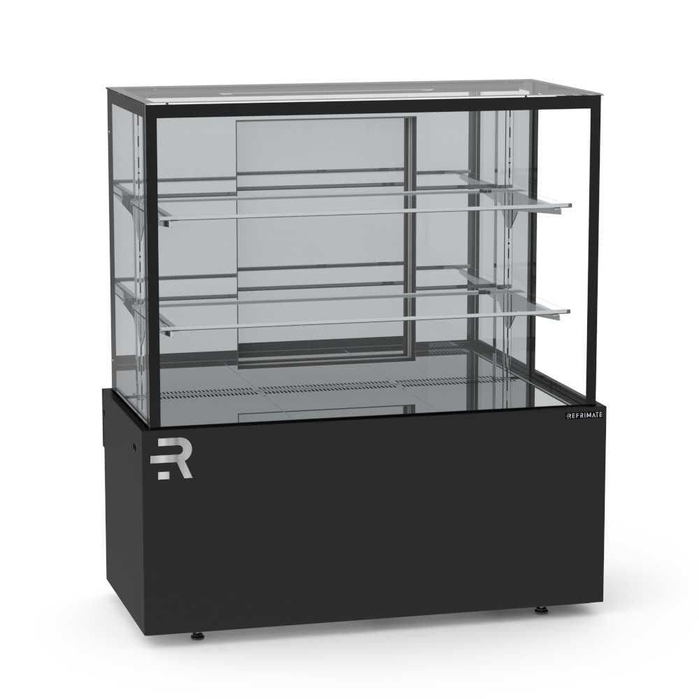 Vitrine Confeitaria Refrigerada Vanguard Top 1,10 Metros Preto CVTR1100 220V - Refrimate