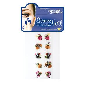 Kit 50 Adesivos Para Unhas Strass Nail, 100% Artesanal