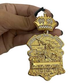 Pingente Cristo Grato Por Tudo G - Banhado A Ouro 18K