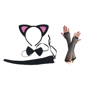 Fantasia Gatinha Gato Preto Carnaval Halloween