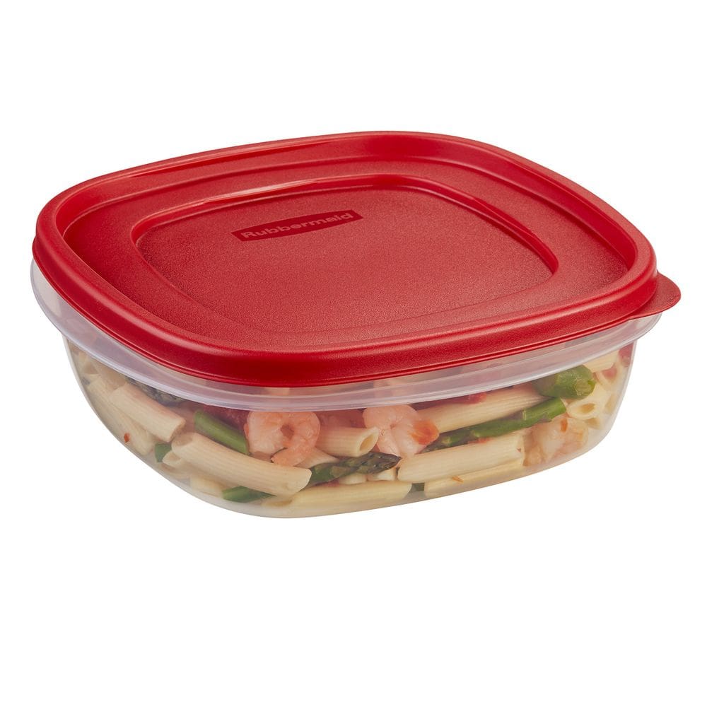 Recipiente de armazenamento de alimentos Rubbermaid Easy Find Lids 9 xícaras