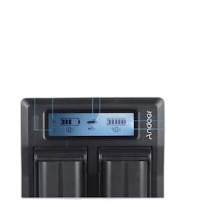 Carregador Bateria Duplo Para Sony Npfz100 Usb Andoer Npfz