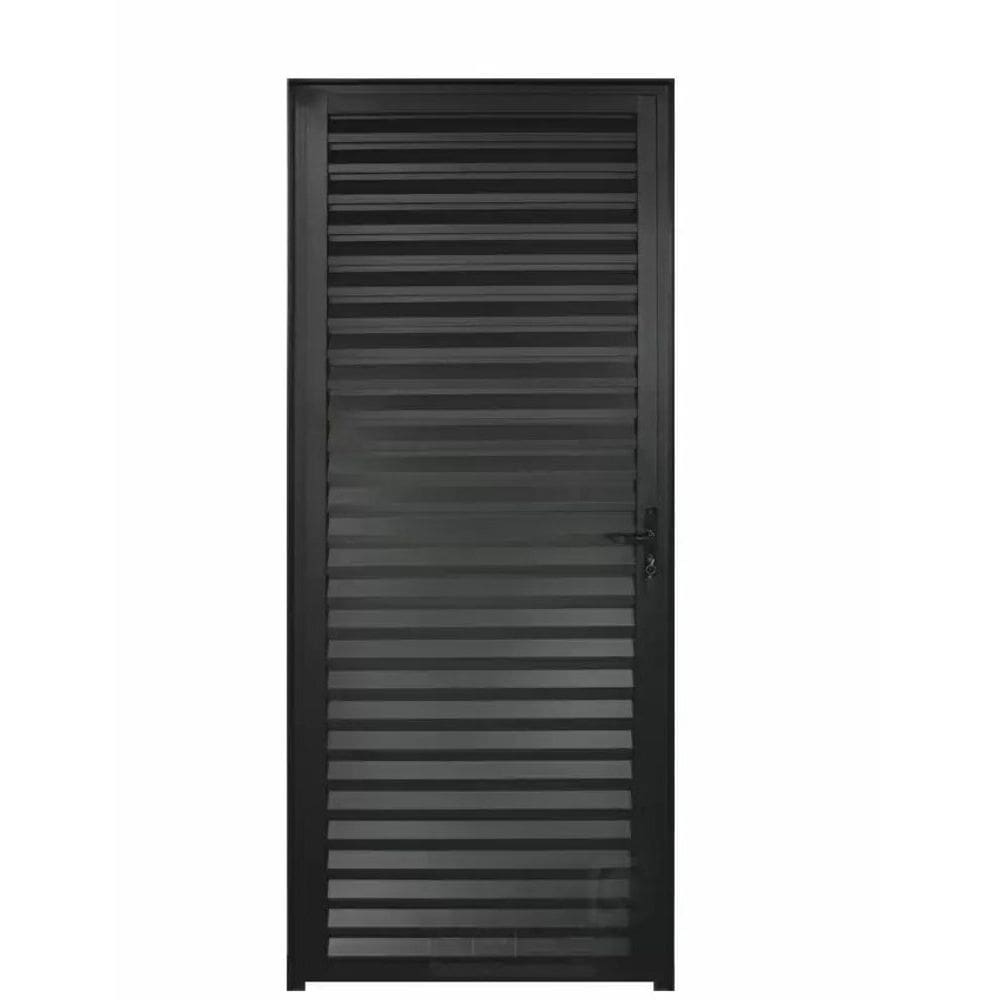 Porta palheta 2,10x90 lado ESQUERDO no alumínio preto